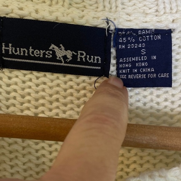 VTG Cable Knit Sweater Tunic/Dress S Floral Embroidered Indie Cottagecore Whimsy - Picture 8 of 10